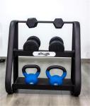 Gym Equipment Commercial 2 Tier Weights Dumbbell Rack Kettlebell Rack