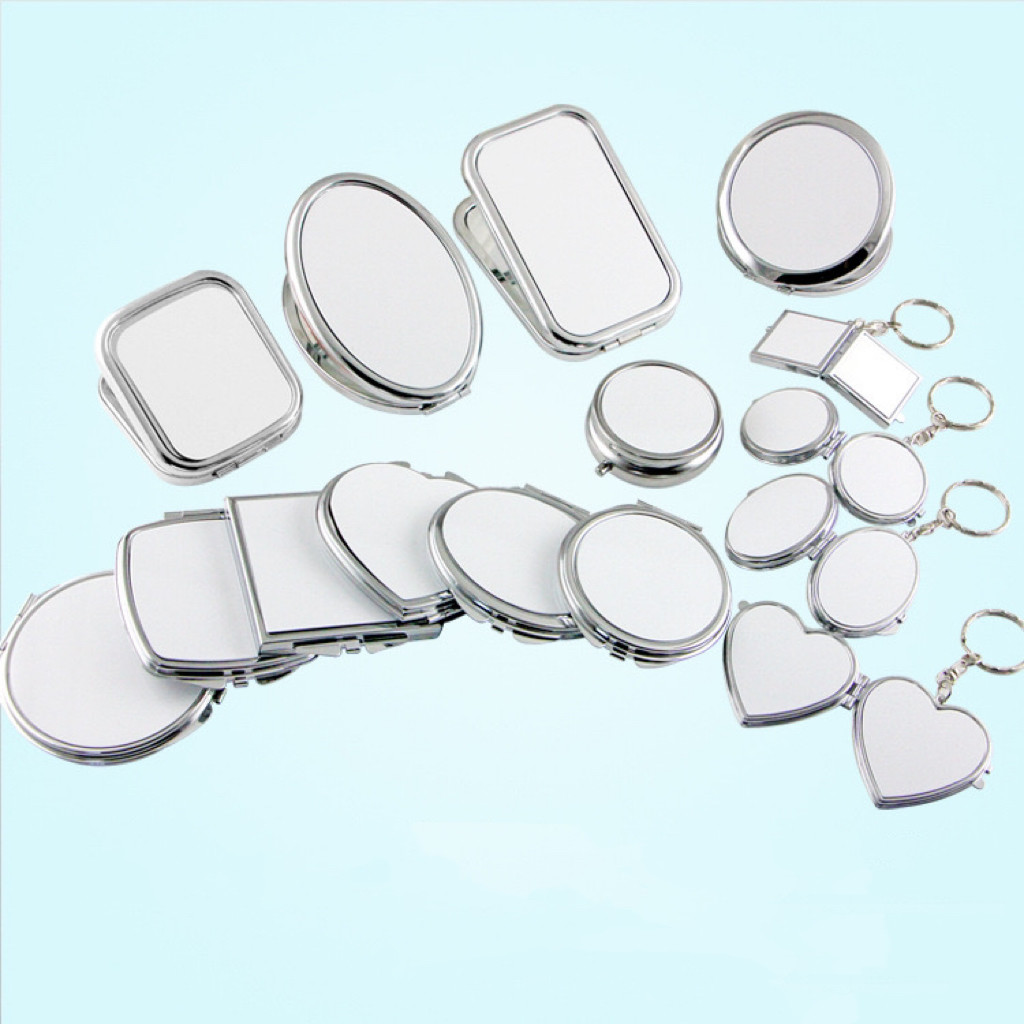 Elegant Simple Design Sublimation Compact Mirror Blanks For Makeup Tool