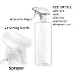 Commercial Plastic Water Spray Bottle 100ml 250ml 400ml 500ml Disinfectant Spray