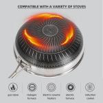 Factory Wholesale PFOA Free Non Stick Works 18/8 Stainless Steel Wok Pan with