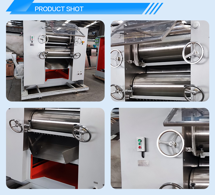 Soap Paste Grinding Machine With Triple Mill Roller Feeding Size Of 10 30 Mm