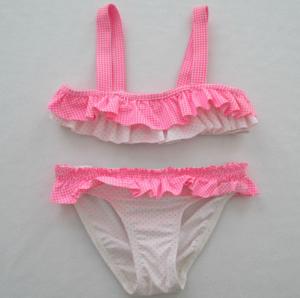 Quality Lycra Cute Baby Swimsuits Baby Girl Bikini Set All Over Print wholesale
