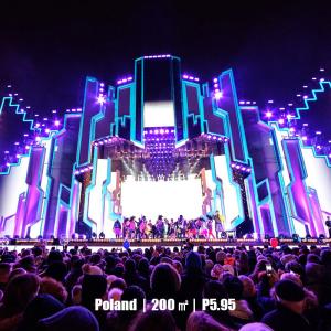 Quality Wedding Church Stage Advertising LED Video Wall P4.81 Automatic Calibration wholesale