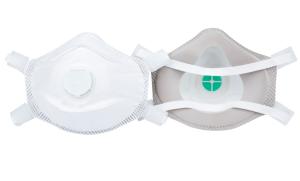 Quality Polypropylene Disposable Dust Mask White Color Folded Style With Valve wholesale