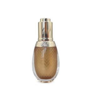 Quality Champagne 10ml Essential Oil Bottle Dropper Acrylic PP Shoulder Customized wholesale