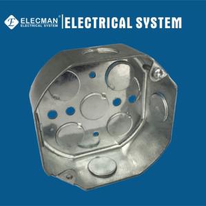Quality 4inch Galvanized Steel Octagonal Metallic Outlet Boxes For Lighting Fixtures wholesale
