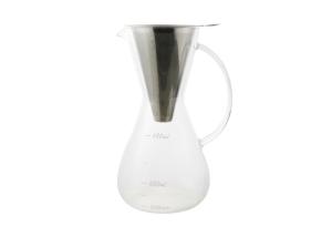 Quality High Borosilicate Glass Pour Over Drip Coffee Maker , Carafe Coffee Maker Pot wholesale