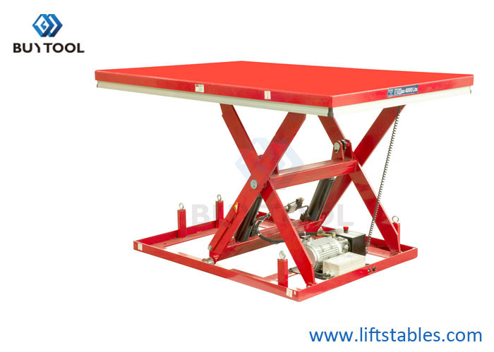 4000lbs Stationary Electric Hydraulic Lift Table Q345B Steel