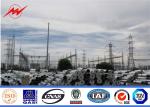 Steel Material 30 Meter Mono Pole Tower , Q345 Monopole Transmission Tower