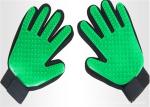 Silicone Pet Grooming Brush Glove , Pet Hair Cleaning Glove 23 * 17 Cm