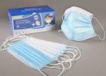 Hospital Use 3 Ply Disposable Dust Masks / Disposable Pollution Mask 17.5*9.5CM