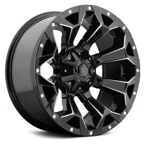 Quality A356.2 Matte Black Polished 17inch Off Road Rims wholesale