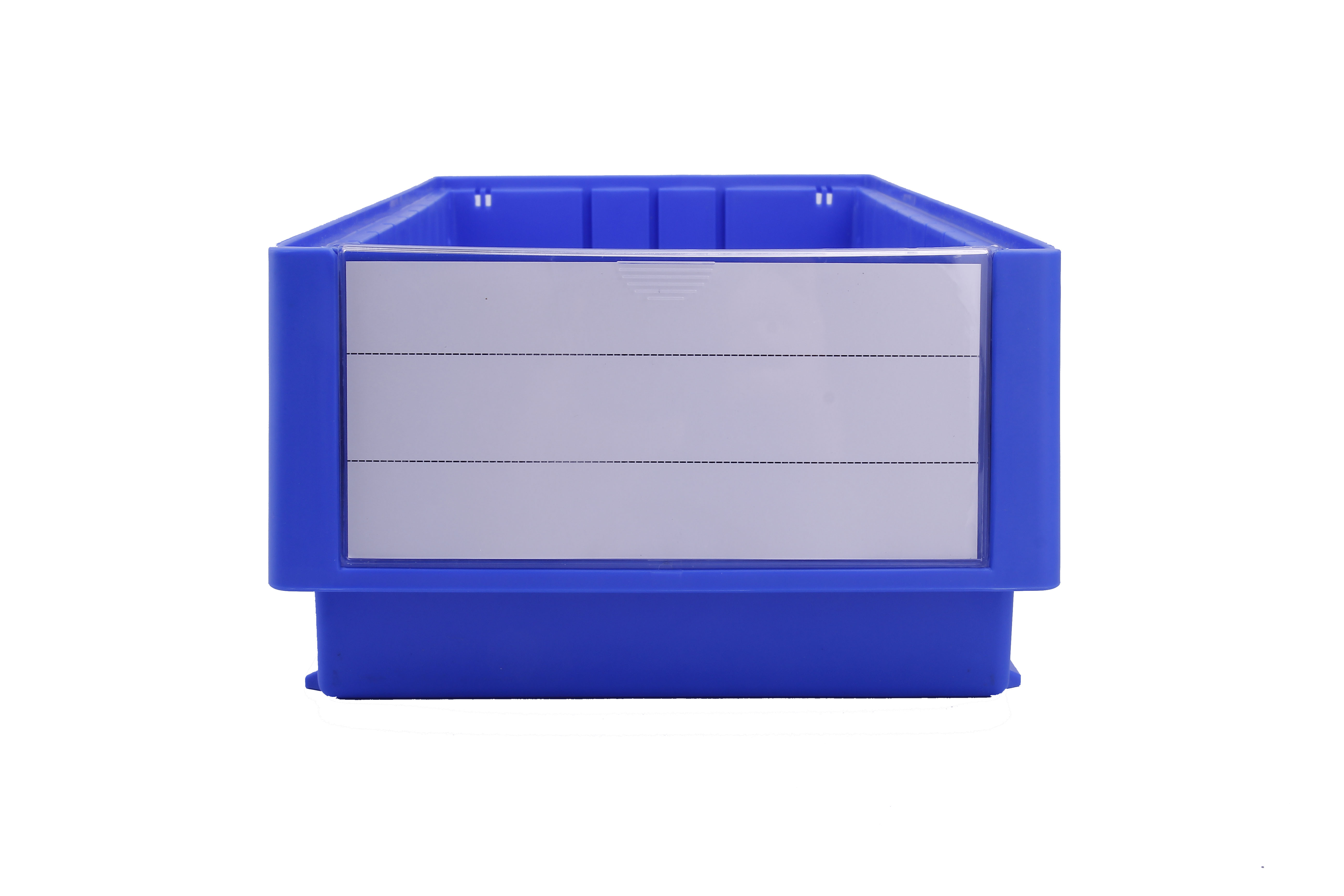 Solid Box Stackable Plastic Storage Bin Industrial Style for Eco-Friendly Storage