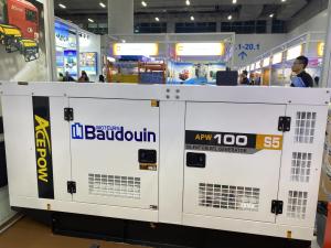 Quality White 100kva Diesel Power Generator Set Energy Efficient wholesale