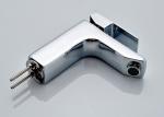 ROVATE Counter Mounted Brass Bathroom Sink Mixer Single Zinc Handle
