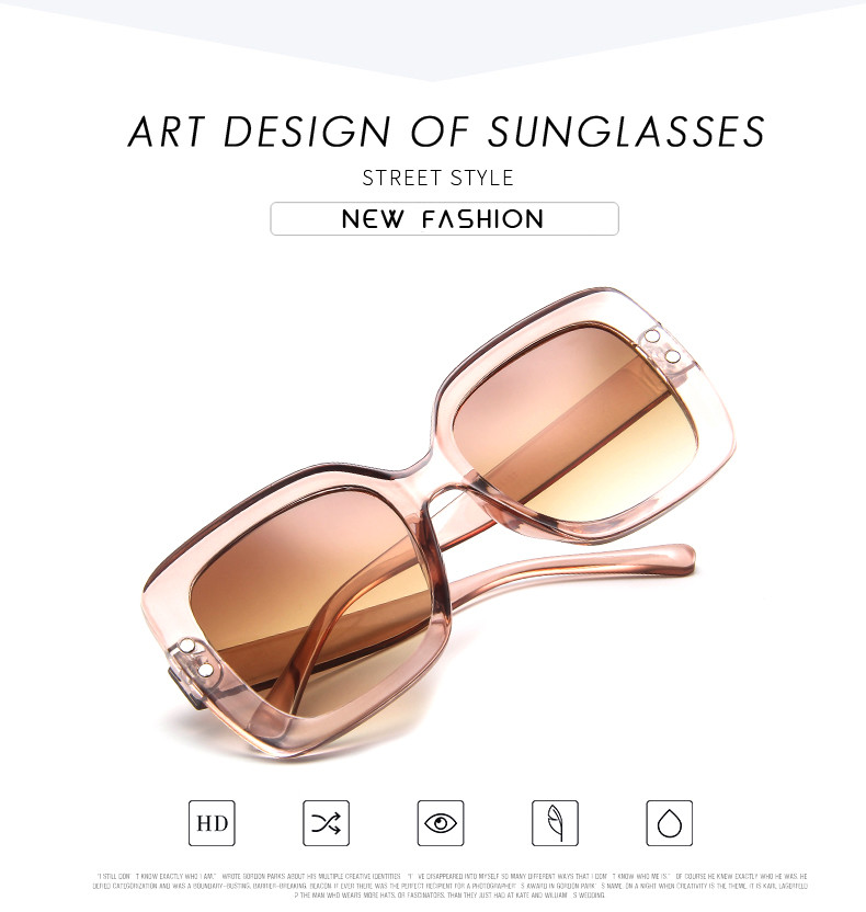 BSCI Oversized Cat Eye Plastic 145MM Gradient Lens Sunglasses