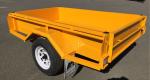 Painted 750KG Tandem Box Trailer , Heavy Duty 7 X 5 Box Trailer