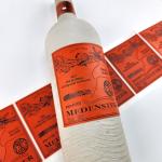 Custom Champagne Labels Gold Foil Logo Gift Wedding Party Red Wine Packaging