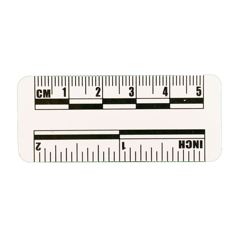 P135 5cm white magnetic photographic evidence scale