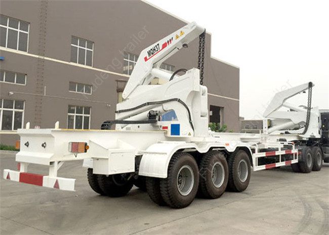 40ft Side Loader Trailer Italian Hydraulic System 40000 Kilograms Lifting Capacity