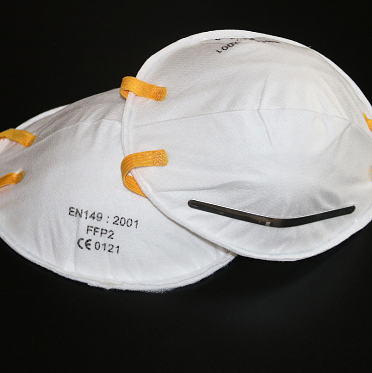 White Disposable Dust Mask , Anti Fog FFP2 Face Mask Good Air Permeability