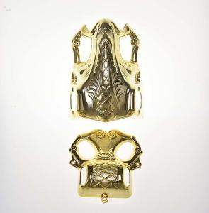 Quality Wraped Coffin Decoration Corner 4# Gold Color Free Samples BV Approved wholesale