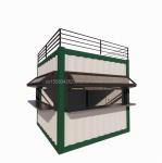 Modified Shipping Container 10ft EU Mini Pop-up Shop for Outdoor Fast-Food