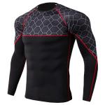 Long Sleeve Rash Guard Shirt , Loose Fit Rash Guard Refeltive Print Eco Friendly