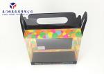 Clear Window Hard Plastic Box Packaging 0.3mm Clear PET Carry Handle On Box Top
