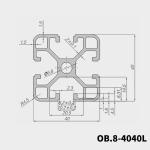 Face Mask Machine Frame 4040 4080 Aluminum Assembly Line Extrusions