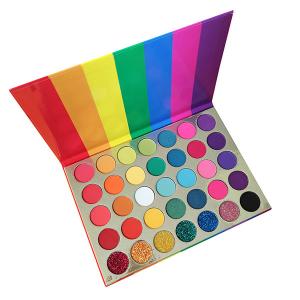 Quality Makeup Private Label 35 Colors Rainbow Eyeshadow Palette wholesale