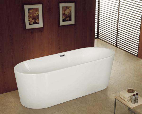 cUPC freestanding acrylic chinese bathtub by seamless joint finish for North