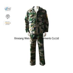 China Cotton Forest Military Combat Camouflage Fire Retardant Suit on sale
