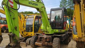 Quality used Hyundai R60W wheeled excavators,used wheeled digger for sale(Mobile:0086-15901613598) wholesale