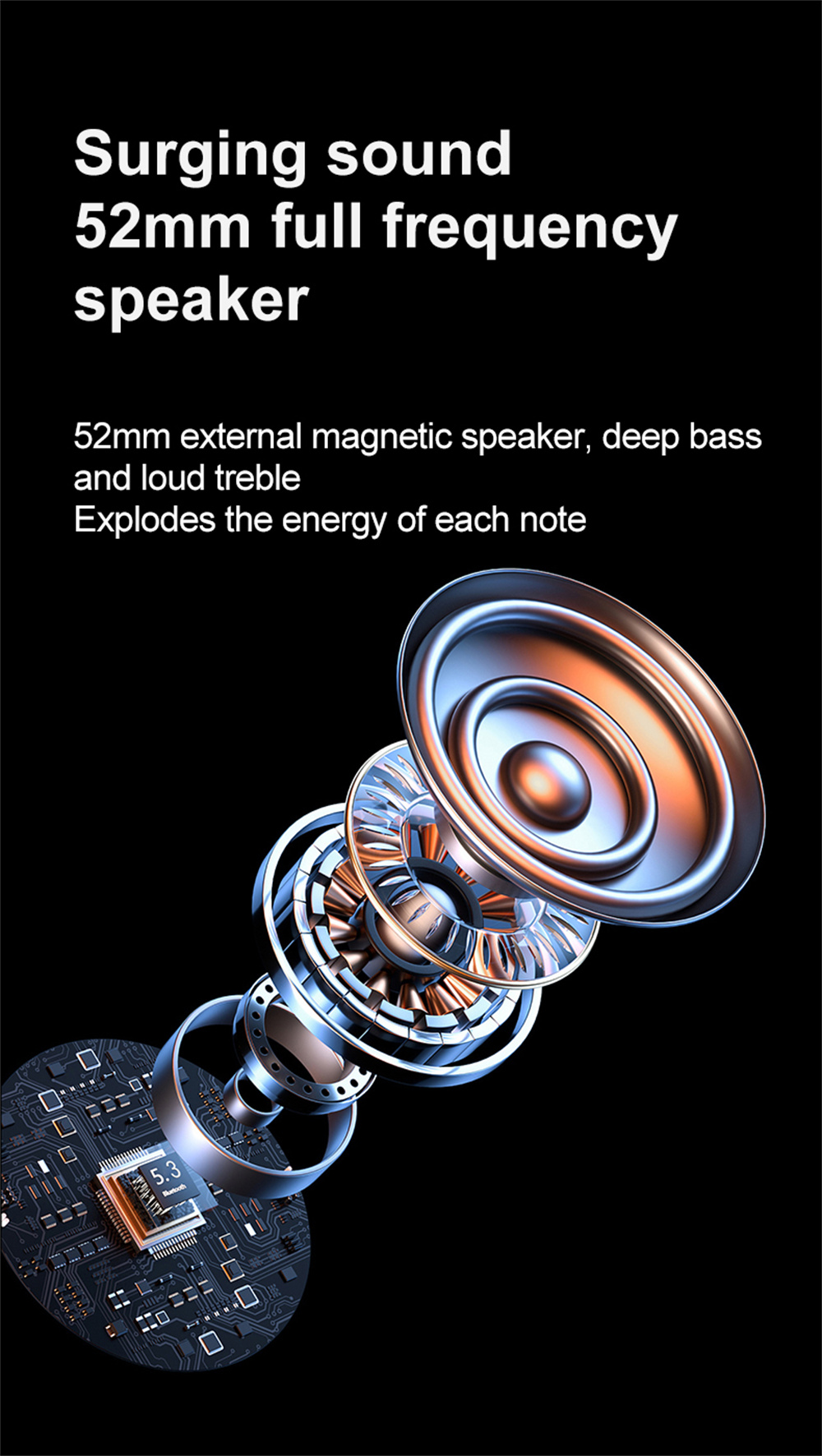 Maximum Wireless Range of 10m-20m Mini Wireless Portable Speaker for Outdoor Sports