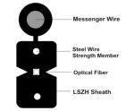 2 4 6 8 12 16 24 Core Single Mode Outdoor FTTH Drop Wire