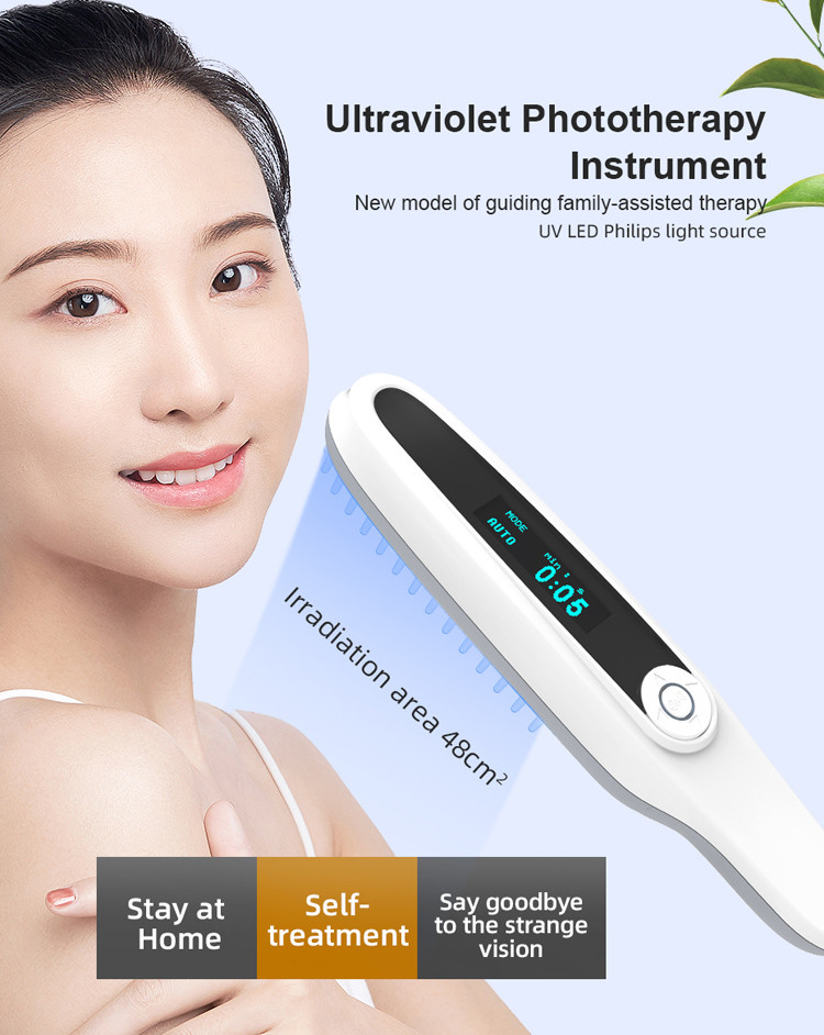 CE ISO LED 311nm Uv Phototherapy Lamp UVB Light Therapy For Psoriasis Vitiligo