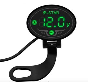 Quality Waterproof 9V-24V LED Motorcycle Volt Meter Multifunction Yulian wholesale