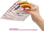 Foil Paper Hot Dog Holders Hamburger Wrapper Combination Pack, Grease Resistant