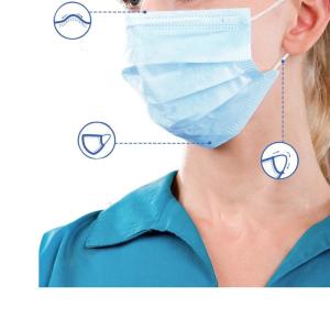 Quality 3 Layers Non-Woven 99% BFE Disposable Protective Face Mask For Daily Anti-Virus Protection wholesale