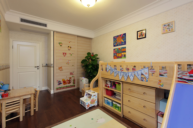 Modern Style MDF Wooden Kid Fixable Design Bedroom Wardrobe with Smart Storage Closet