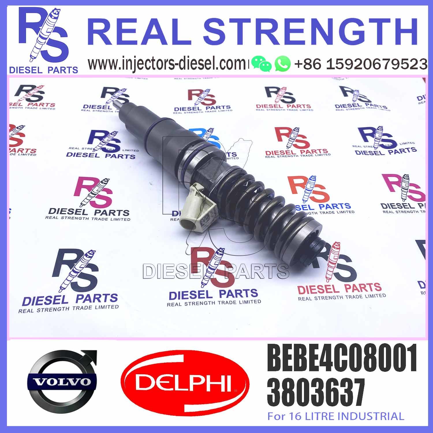 High Quality New Diesel Engine Parts Fuel Injector 3829087 Common Rail Fuel Injector BEBE4C08001 For Diesel Engine