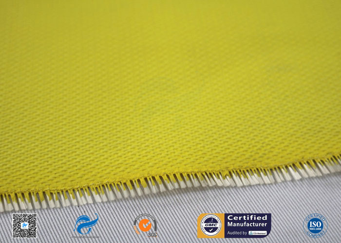 530g Yellow Silicone Coated Fiberglass Fabric With High Temperature Resistance