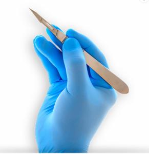 Quality Blue Nitrile Disposable Gloves Powder Free with CE certificate wholesale
