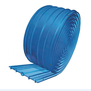 Format Bubble PVC Waterstop Belt for Concrete Construction 230mm Width 4mm Thickness Blue