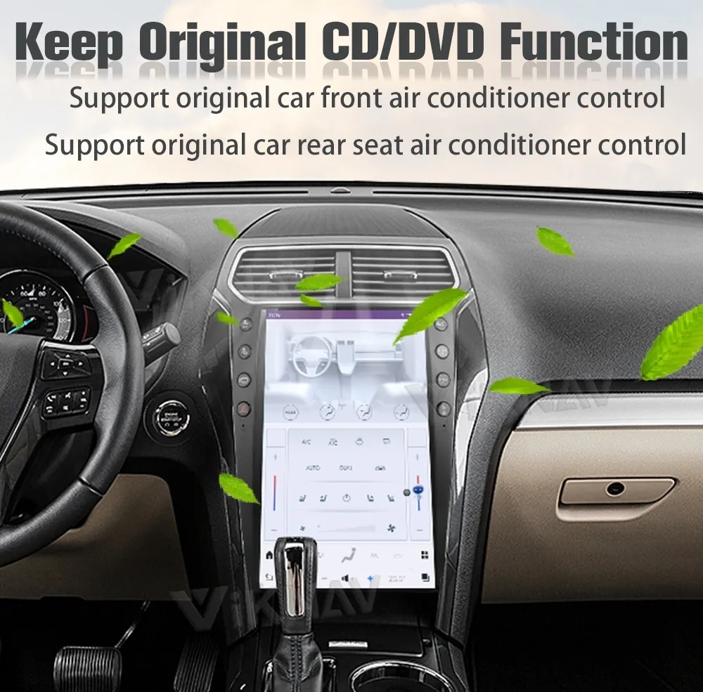14.4 Inch Touch Screen Car radio For 2011--2019 Ford Explorer GPS Navigation Multimedia Player Wireless Carplay BT 4G