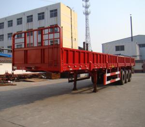 Quality 60 Tons Heavy Duty Side Wall Semi Trailer Thickness 2mm Height 600mm wholesale