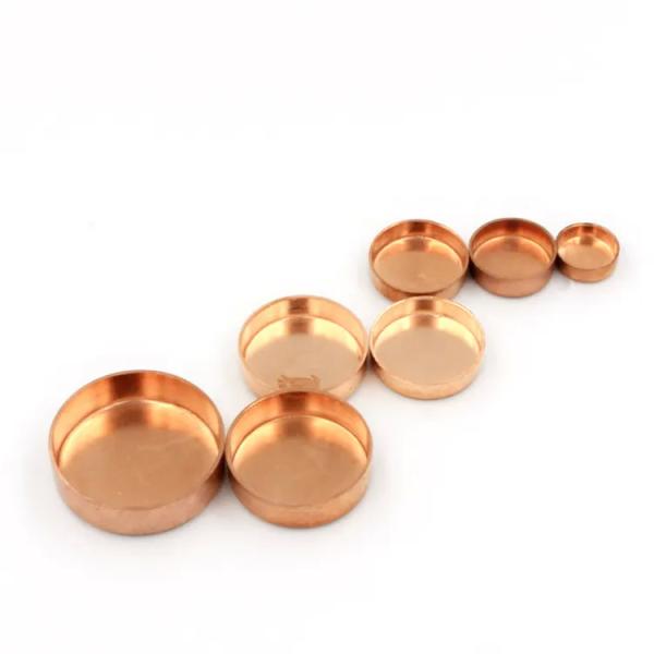 Plumbing / Round Pipe Copper End Caps / Cap Fittings For Air Condition And