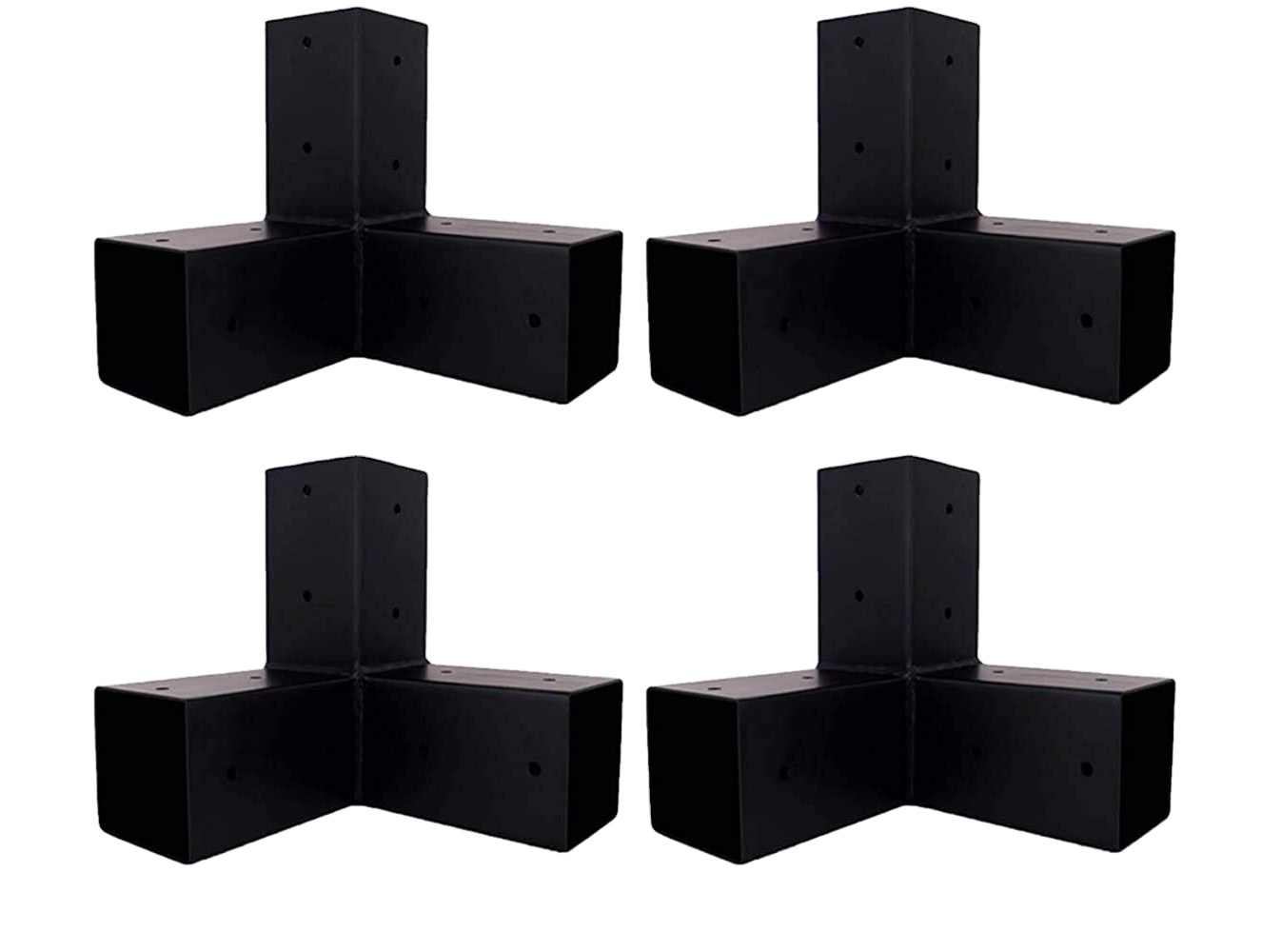 Wood Construction Black Pergola Bracket Connector for Strong and Secure Connection