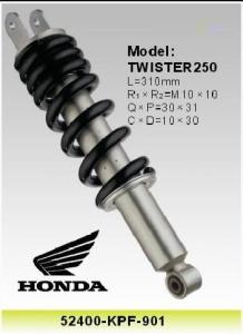 Quality Honda Twister 250 Motorcycle Shock Absorber OEM 52400-KPF-901 , 310MM Shocks wholesale